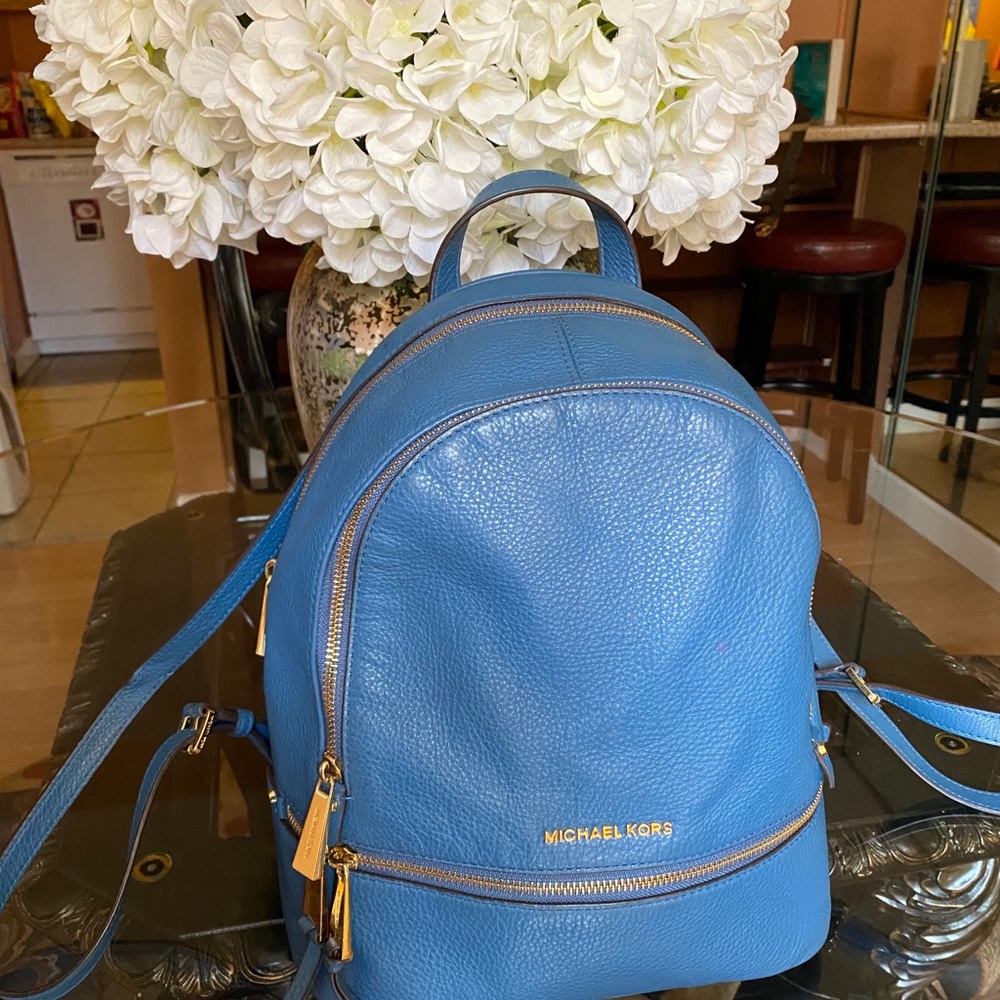 Michael Kors Azure Blue authentic book bag.